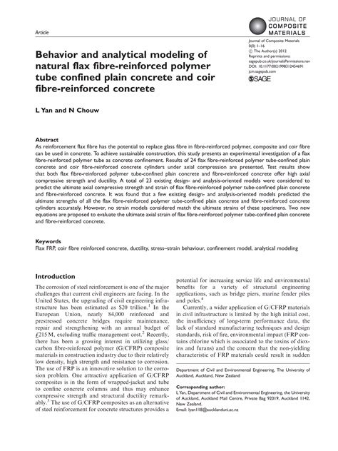 Behavior and analytical modeling of natural flax fibre